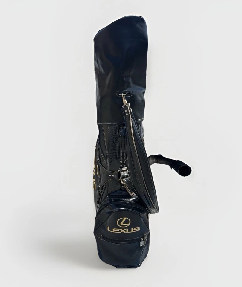 Bolsa de golf Lexus de colección de Miller Pro rara promoción Ron Miller con cubierta de lluvia rara Foto 2 de 4