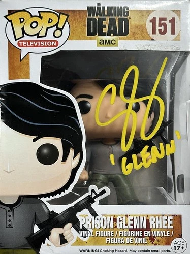 🔥Funko Pop! The Walking Dead - Glenn Rhee #151 Signed Steven Yuen W/COA!🔥