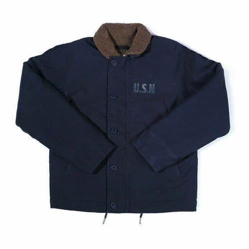 Herren Retro USN Navy N-1 Deck Jacke Winter Militär Fleece Fliegerjacken Mäntel - Bild 25 von 41