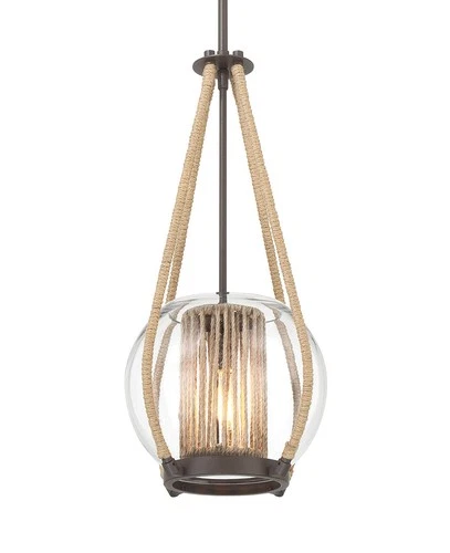 Minka Lavery 3195 Stutterhein 17"W Pendant - Bronze - Picture 1 of 5