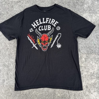 Stranger Things Shirt Men's Large Hellfire Club Mace Dagger