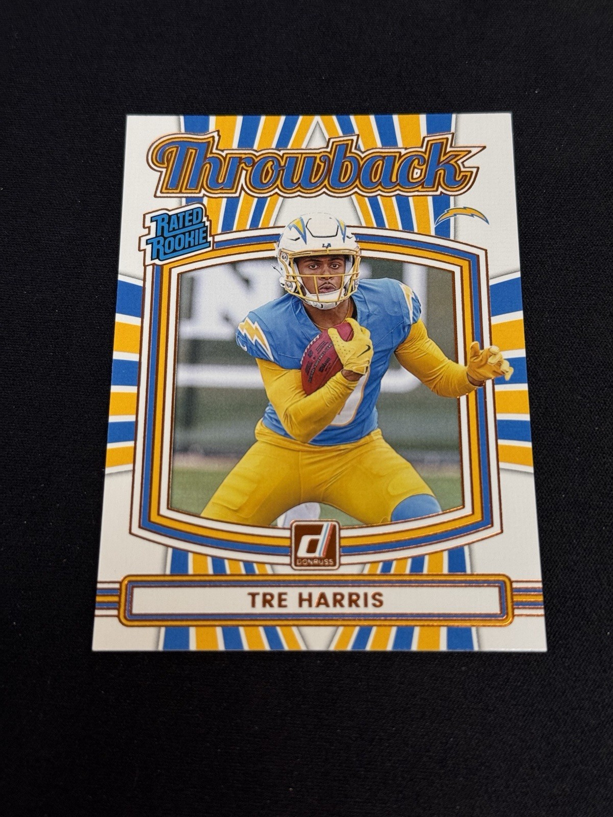 2025 Panini Donruss Tre Harris Throwback Rated Rookie #34 + Mosaic Elevate #10