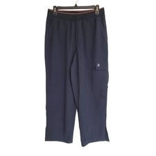 Women's Tommy Hilfiger Navy Windbreaker Casual Pants Straight Leg Size Medium