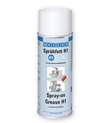 (55,38 EUR/l) WEICON Sprühfett H1, Schmierstoff Lebensmittelbereich, 400 ml