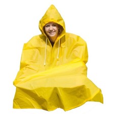 Puch Rain Poncho Large Mature Area Yellow And Blue