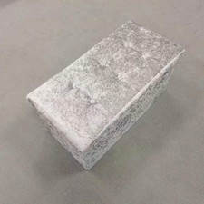 2 in 1 Velvet Ottoman Storage Box Premium Quality