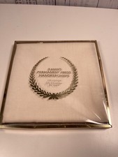 Vintage set of 3 Permanent Press Mens Handkerchiefs 75 Cotton