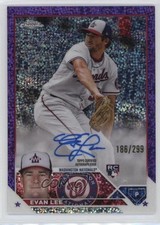 2023 Topps Chrome Update Purple Speckle Refractor /299 Evan Lee #RA-EL Auto 0tb9