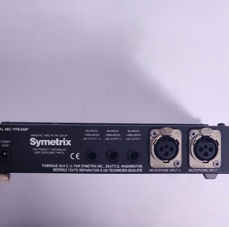 SYMETRIX SX202 DUAL MICROPHONE PREAMP - Image 2 of 4