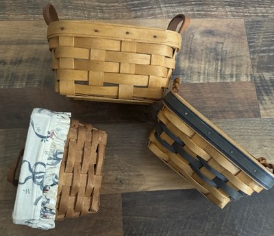 Longaberger Basket Set 3 Including Collection Club Edition Century Celebration