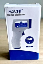 MSCFIT Medical Infrared Forehead Thermometer - White/Blue HG01