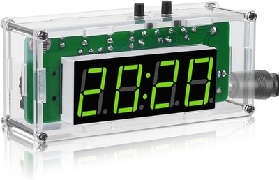 4-stellige Digitale DIY Uhr Bausätze mit Acrylschale TJ-56-428, Wecker