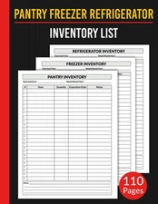 Pantry Inventory List: Keep Record of Grocery & Food Items, Record And Track Foo