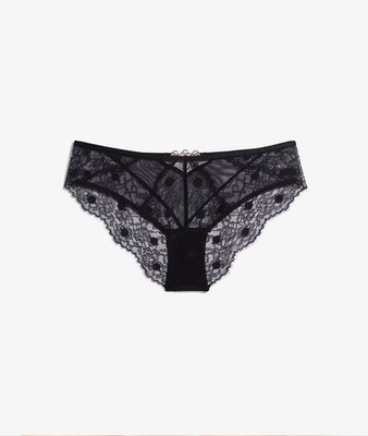 Etam Elixir Lace & Tulle Hipster Panty Black Size XL NWOT