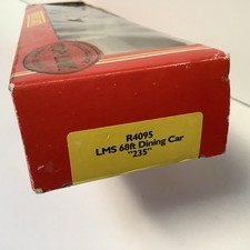Hornby OO Gauge R4095 LMS 68ft Dining Car "235" Maroon 12 Wheel Boxed