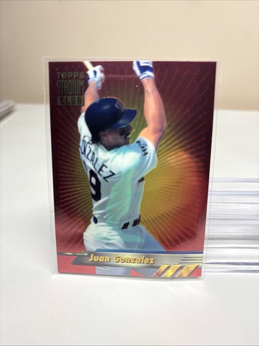 Juan Gonzalez #4 1994 Stadium Club Finest card