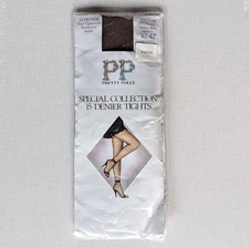 Pretty Polly Vintage 15 Denier Sheer Nylon Tights Hip 36"-42" Colour Sherry BNWT