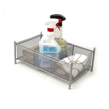 Accessory Organizer - Supply Storage - 15.5x9.38x5.4 Silver - Crafts