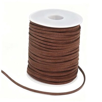 Faux Suede Leather Cord for Jewelry Making Flat Leather String Roll 50 Yards
