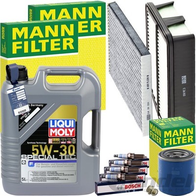 MANN INSPEKTIONSPAKET+LIQUI MOLY 5W-30 ÖL passend für HYUNDAI ix35 LM EL 1.6 KIA