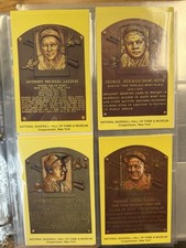Lot of 12 Baseball Cooperstown HIF Plaque Postcards Mantle Ruth Yogi Koufax +++
