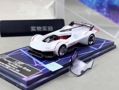 LMF 1:64 White VGT Concept Racing Sports Model Diecast Metal Car