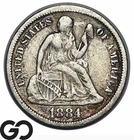 1884 Seated Liberty Dime