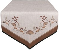 Clayre & Eef LFJ65 TischläUfer Pilze 50X160 Cm Beige Braun