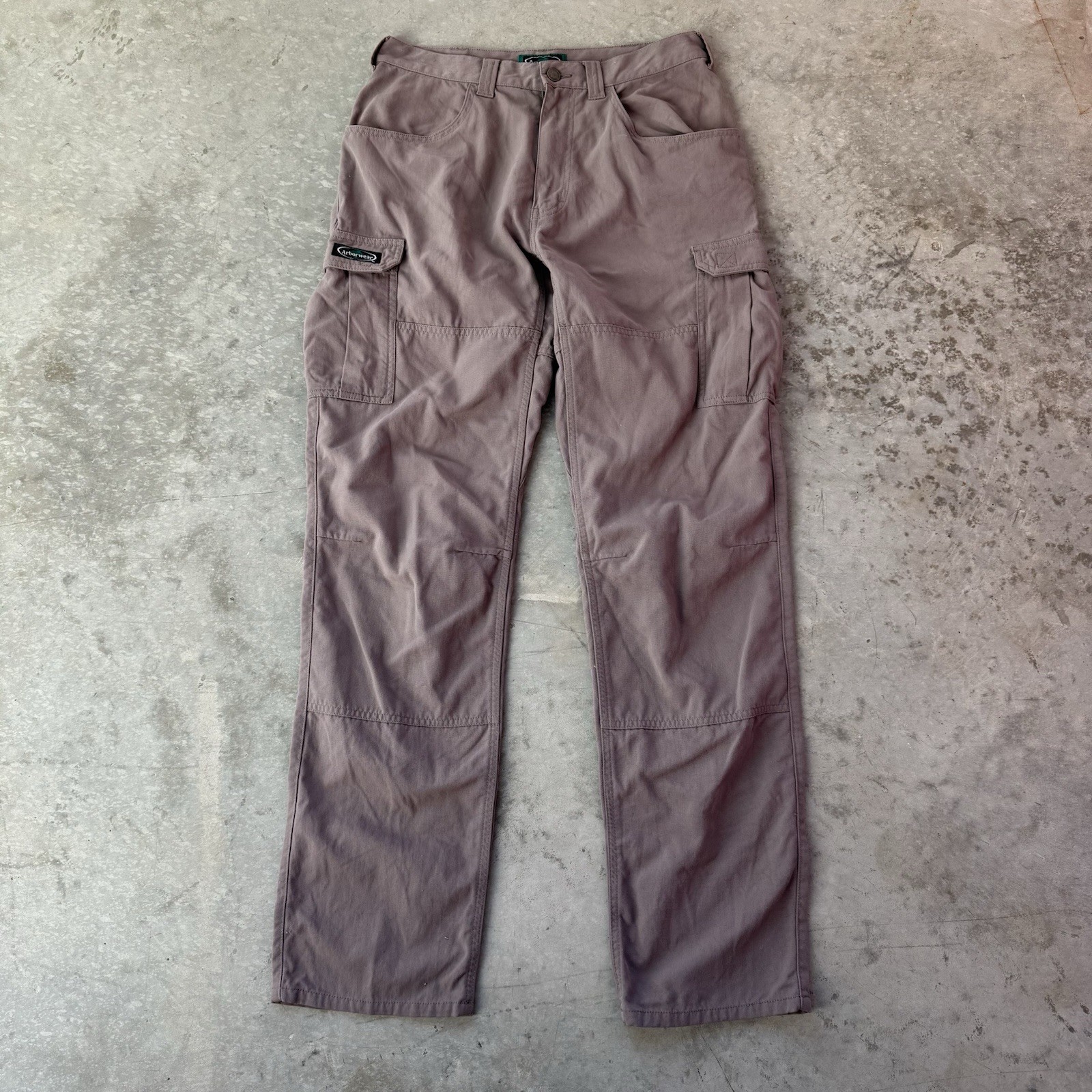 Arborwear Cargo Pants Nylon Brown Tan Work Tree Climber Hiking Outdoor 30x33