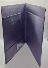 VTG Top Grain Cowhide Leather Padfolio Portfo...