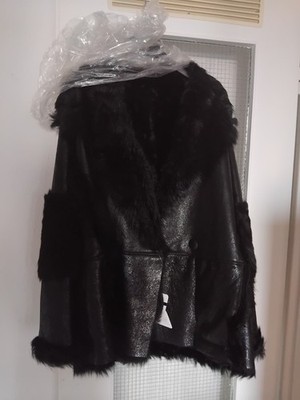 Drome Jacke, Lack & Pelz, gr.M- Xl. neu.