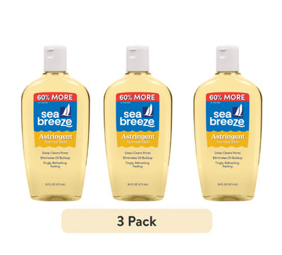 3 Pack Sea Breeze Original Formula Astringent for All Skin, Acne & Blemishes