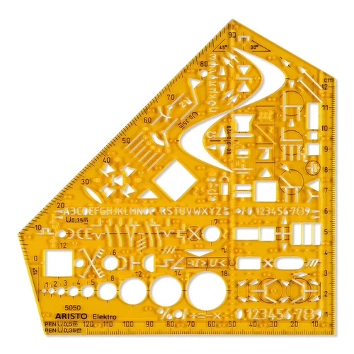 Aristo 5050 school angle electrical switching sign electrical engineering ink studs