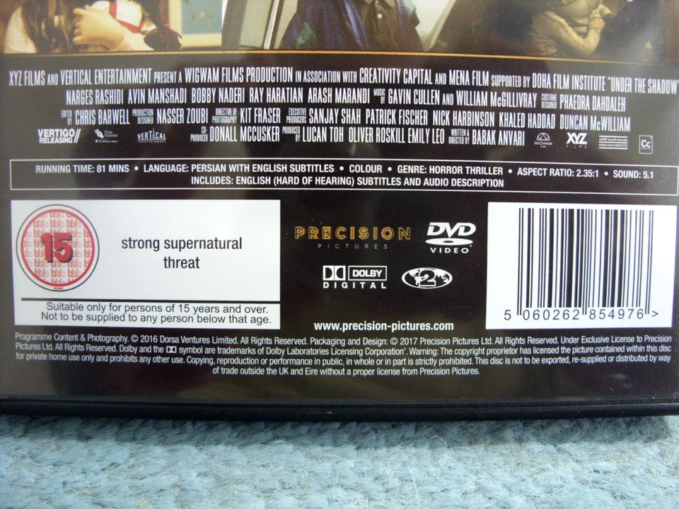 Under The Shadow (DVDR2) 2016 Narges Rashidi 81mins (BARGAIN) - Image 4 of 4