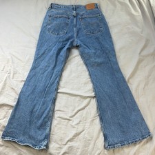 LEVI'S 70s High Flare Jeans Women's Size 32x30 Light Wash Denim Modern Premium