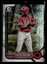 2022 Bowman Chrome #BCP-187 Yerlin Confidan Prospects Mojo Refractor card