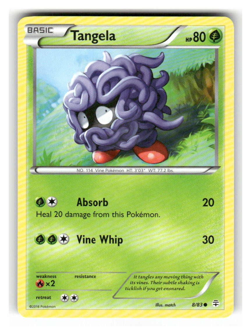 Tangela 8/83 Common Generations Pokemon Lightly Played