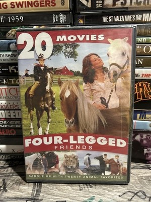 Four-Legged Friends: 20 Movies DVD 2013 4-Disc Set BRAND NEW Animal Lovers - E