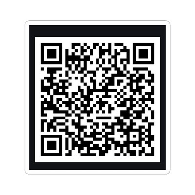 Sticker! Support my store with this QR code! Put it anywhere!