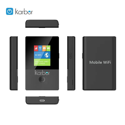 Mobile Wifi Hotspot Wireless Pocket Router 4G Color Screen Mobile 4G Type-c WIFI - Picture 6 of 8