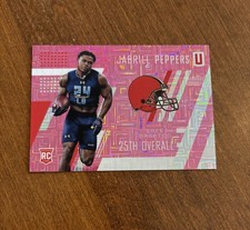 Jabrill Peppers 2017 Unparalleled Escher Squares Pink Rookie Steelers /299 RC