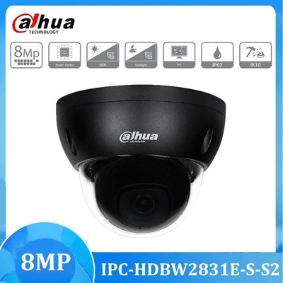 Original Dahua 8MP 4K Starlight Dome IP Camera IPC-HDBW2831E-S-S2 IP67&IK10 IR