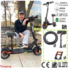 Best Value E-Scooter-1000W 28MPH Foldable Seat High-Speed Electric Scooter Adult