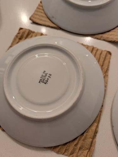 Elegance Fine China VTG Set of 6 Small Saucers - Picture 6 of 11