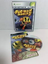 Pac-Man World 2 (Microsoft Xbox, 2002) CIB Complete w Manual TESTED Free Ship