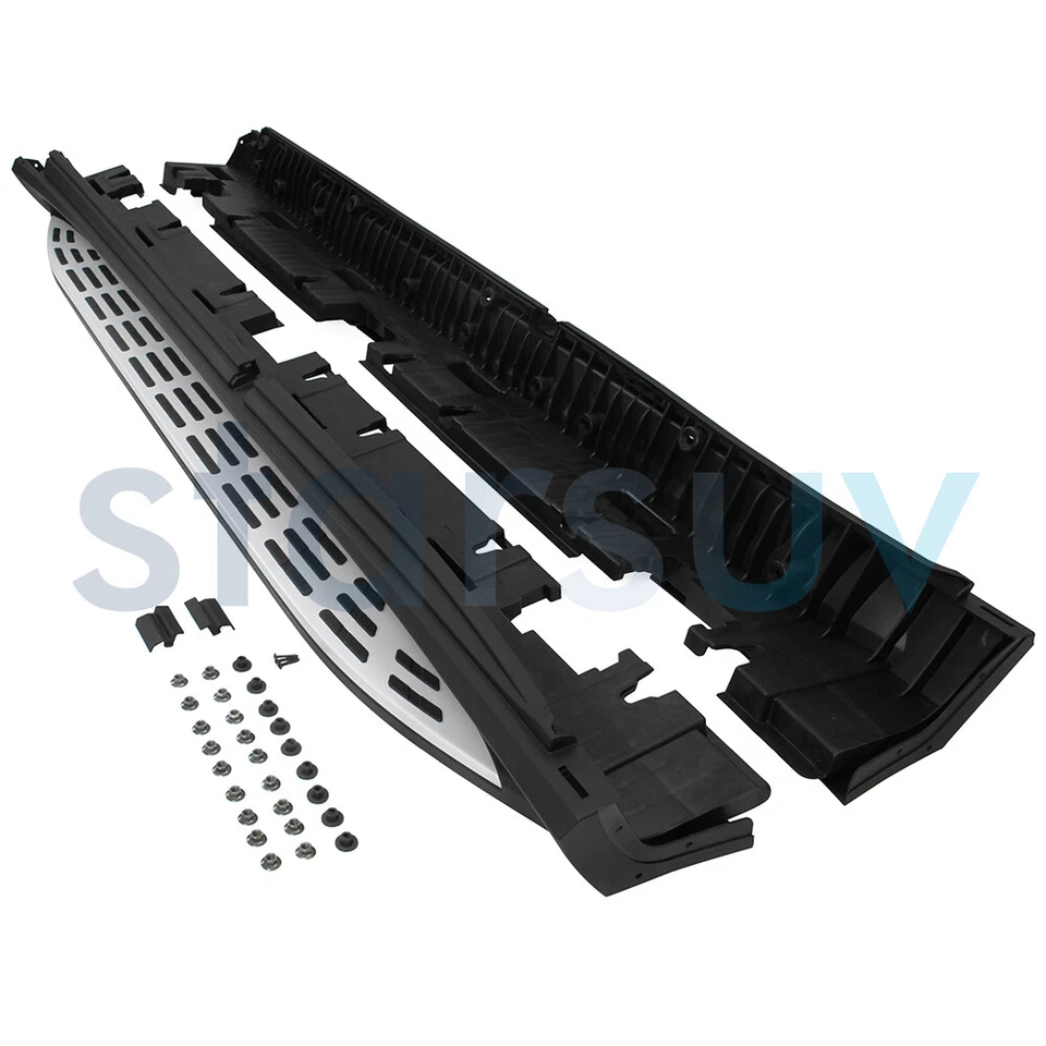 estriberas de 500 lb peldaños laterales para Mercedes Benz GLE W167 2020-2025 barra Nerf Foto 2 de 4