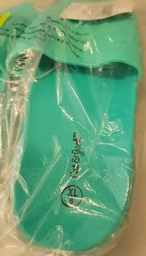Cat and Jack Girls Mint Green Lexie slipper Sandals XL 6 - Great For Pool - Picture 2 of 4