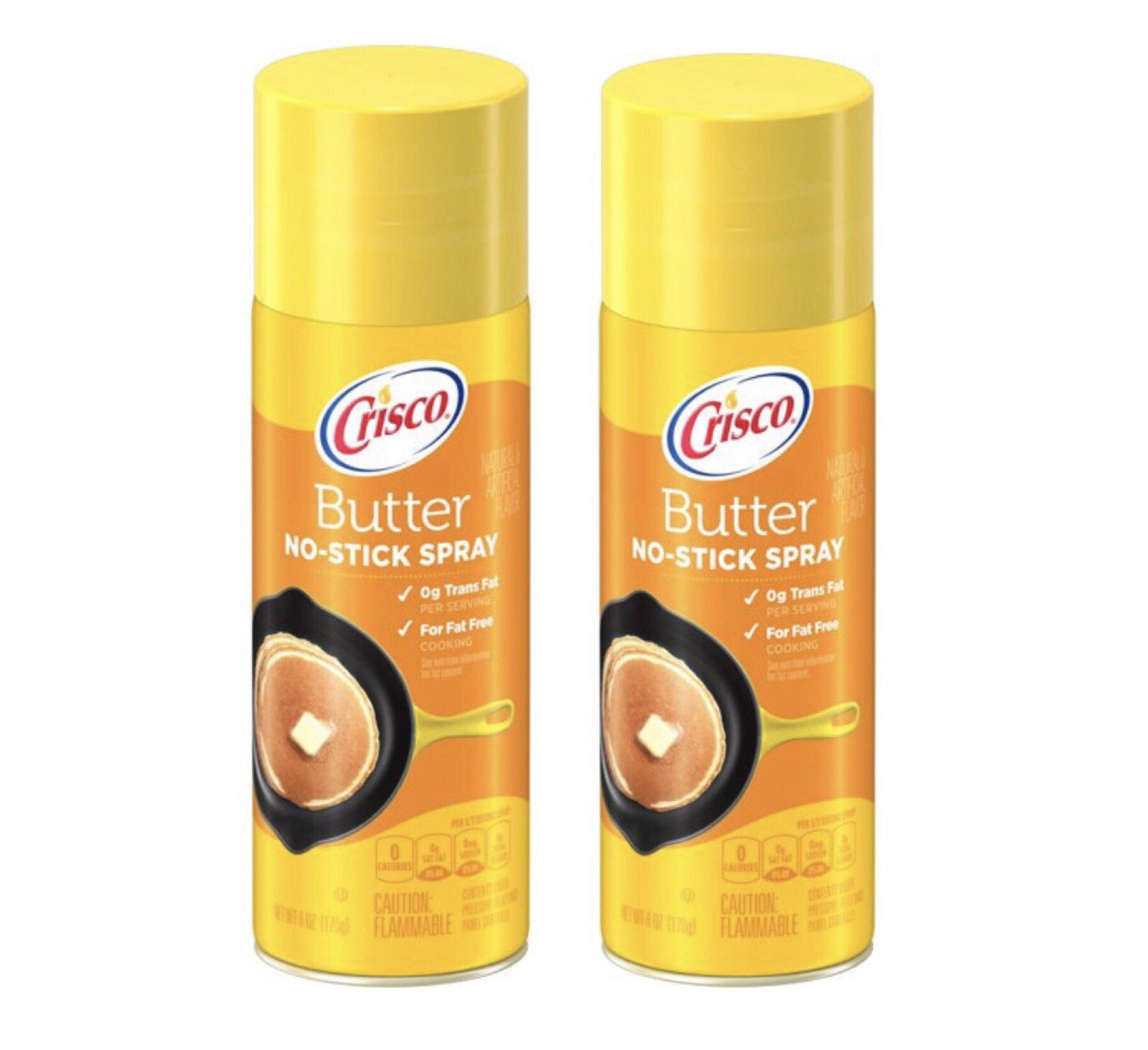Crisco Butter Flavor Non-Stick Cooking Spray 6oz 2pk