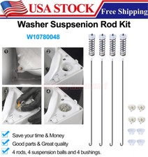 4 Pack W10780048 Washing Machine Suspension Rods Kit for Whirlpool Amana Maytag