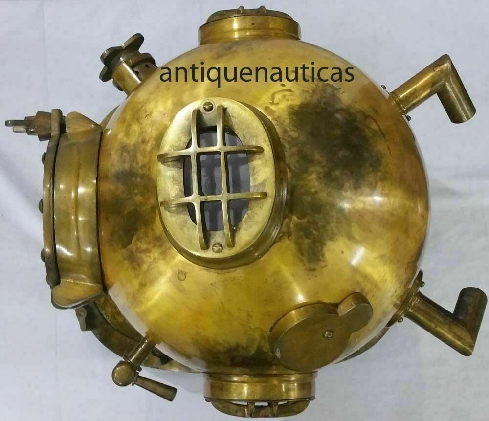 Plongée Casque Mark V Foncé Mer Marine Divers Ancien Plongée Mer Américain